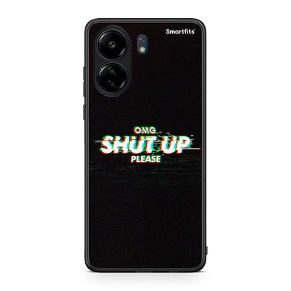 Xiaomi Poco C65 OMG ShutUp θήκη από τη Smartfits με σχέδιο στο πίσω μέρος και μαύρο περίβλημα | Smartphone case with colorful back and black bezels by Smartfits