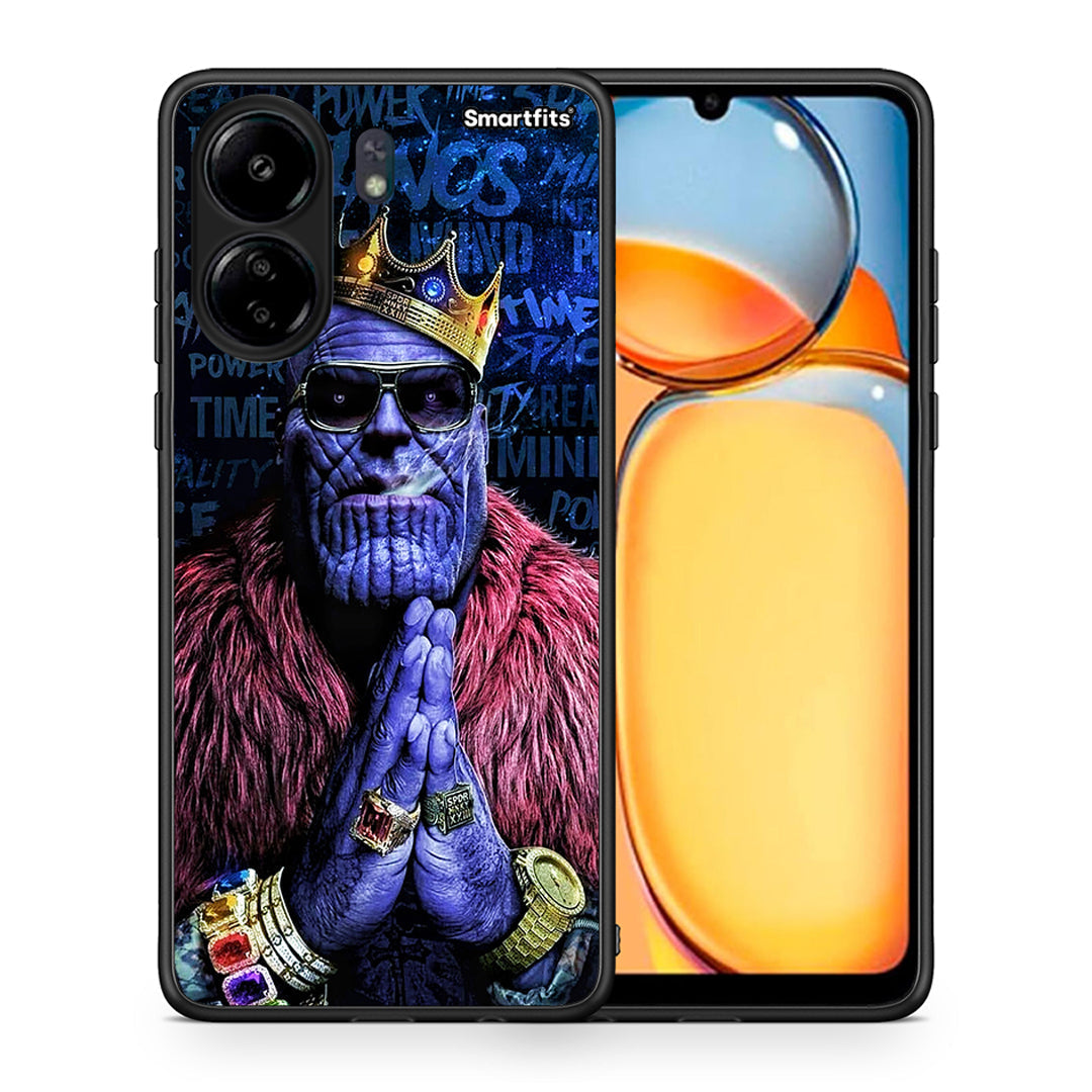 Θήκη Xiaomi Poco C65 Thanos PopArt από τη Smartfits με σχέδιο στο πίσω μέρος και μαύρο περίβλημα | Xiaomi Poco C65 Thanos PopArt case with colorful back and black bezels