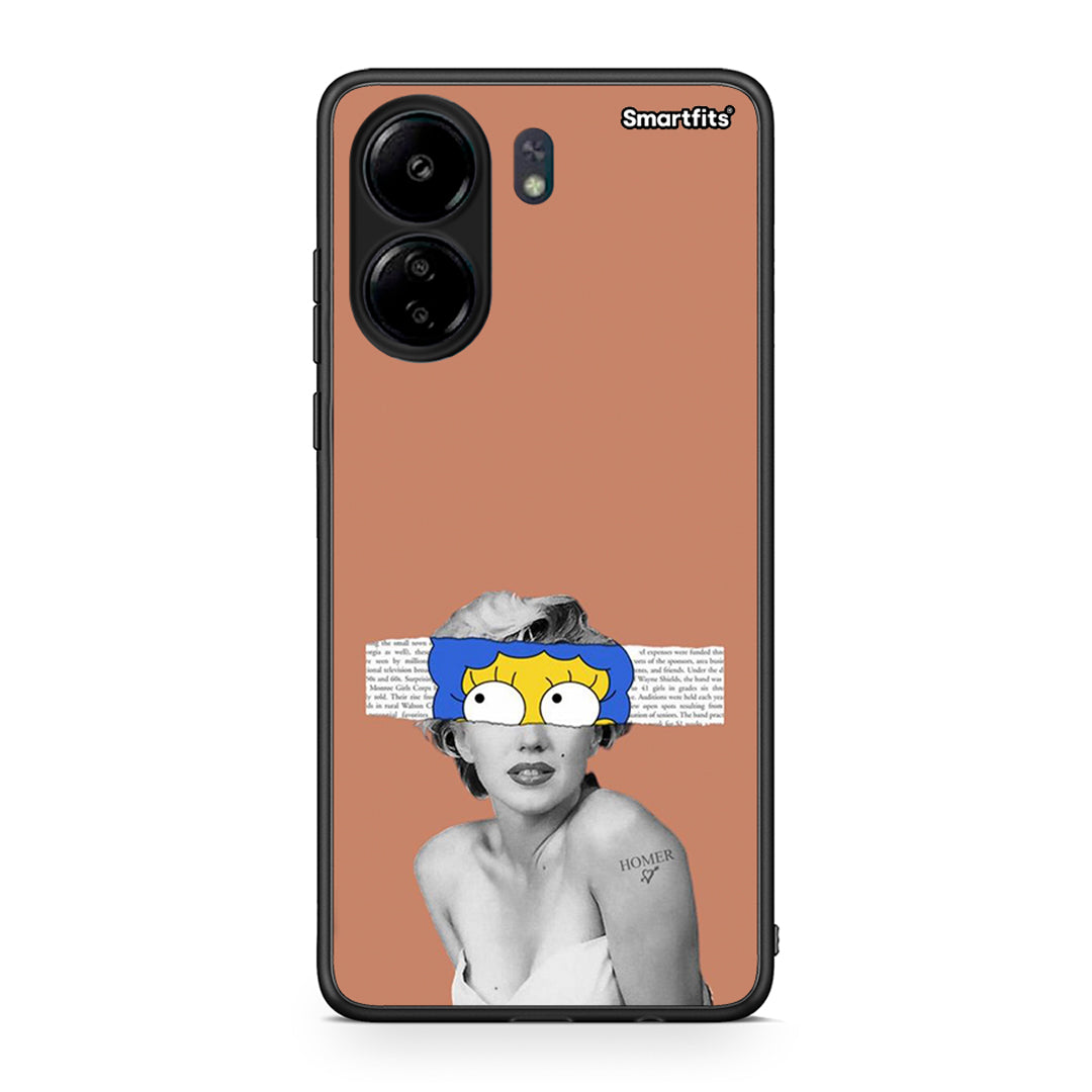 Xiaomi Poco C65 Sim Merilyn θήκη από τη Smartfits με σχέδιο στο πίσω μέρος και μαύρο περίβλημα | Smartphone case with colorful back and black bezels by Smartfits