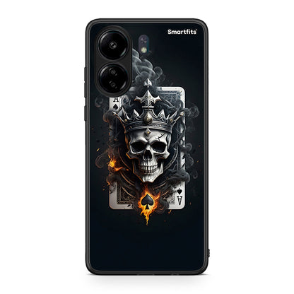 Xiaomi Poco C65 Skull King Ace θήκη από τη Smartfits με σχέδιο στο πίσω μέρος και μαύρο περίβλημα | Smartphone case with colorful back and black bezels by Smartfits