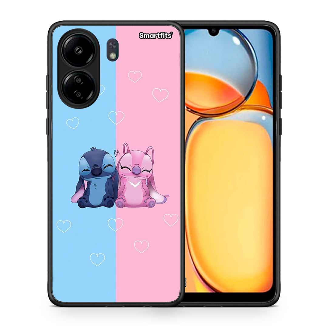 Θήκη Xiaomi Poco C65 Stitch And Angel από τη Smartfits με σχέδιο στο πίσω μέρος και μαύρο περίβλημα | Xiaomi Poco C65 Stitch And Angel case with colorful back and black bezels