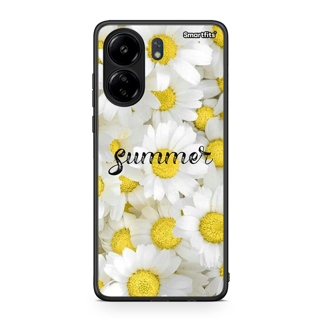 Xiaomi Poco C65 Summer Daisies Θήκη από τη Smartfits με σχέδιο στο πίσω μέρος και μαύρο περίβλημα | Smartphone case with colorful back and black bezels by Smartfits