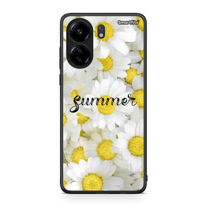 Xiaomi Poco C65 Summer Daisies Θήκη από τη Smartfits με σχέδιο στο πίσω μέρος και μαύρο περίβλημα | Smartphone case with colorful back and black bezels by Smartfits