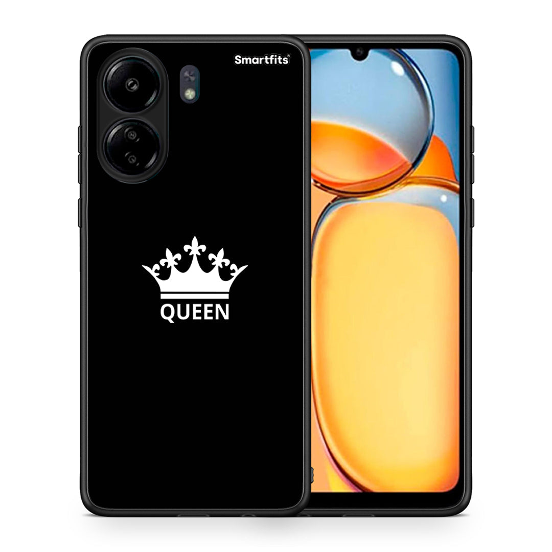 Θήκη Xiaomi Poco C65 Queen Valentine από τη Smartfits με σχέδιο στο πίσω μέρος και μαύρο περίβλημα | Xiaomi Poco C65 Queen Valentine case with colorful back and black bezels