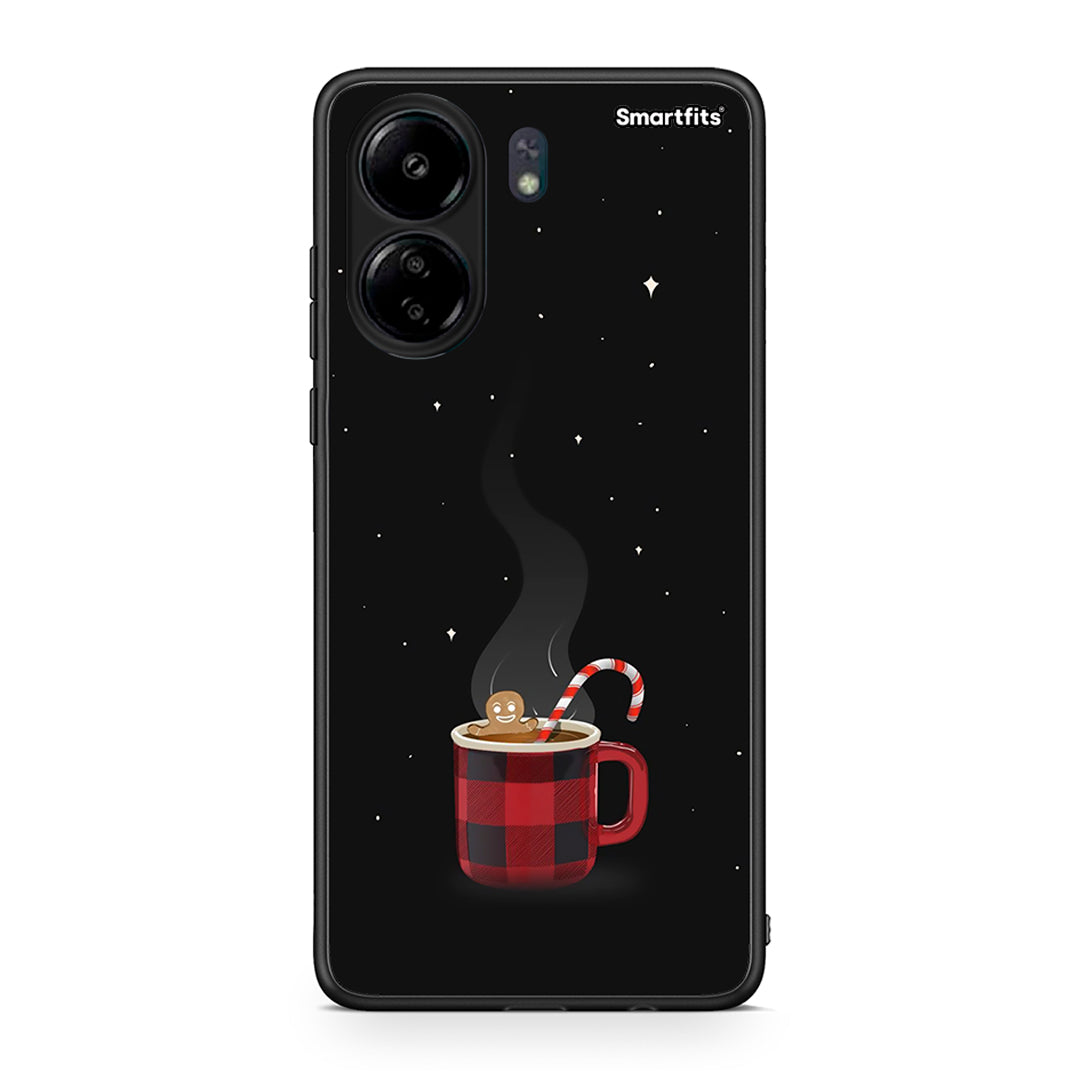 Xiaomi Poco C65 Xmas Bathing θήκη από τη Smartfits με σχέδιο στο πίσω μέρος και μαύρο περίβλημα | Smartphone case with colorful back and black bezels by Smartfits