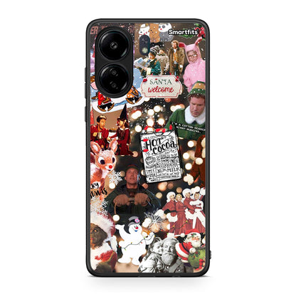 Xiaomi Poco C65 Xmas Movies θήκη από τη Smartfits με σχέδιο στο πίσω μέρος και μαύρο περίβλημα | Smartphone case with colorful back and black bezels by Smartfits