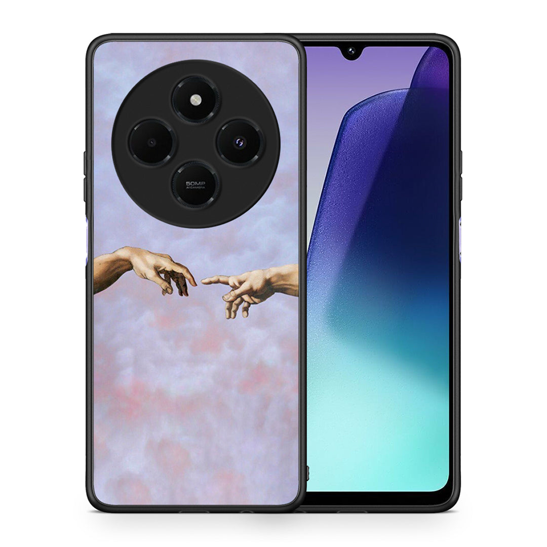 Θήκη Xiaomi Redmi 14C NFC / A3 Pro / Poco 75 4G / 5G Adam Hand από τη Smartfits με σχέδιο στο πίσω μέρος και μαύρο περίβλημα | Xiaomi Redmi 14C NFC / A3 Pro / Poco 75 4G / 5G Adam Hand case with colorful back and black bezels