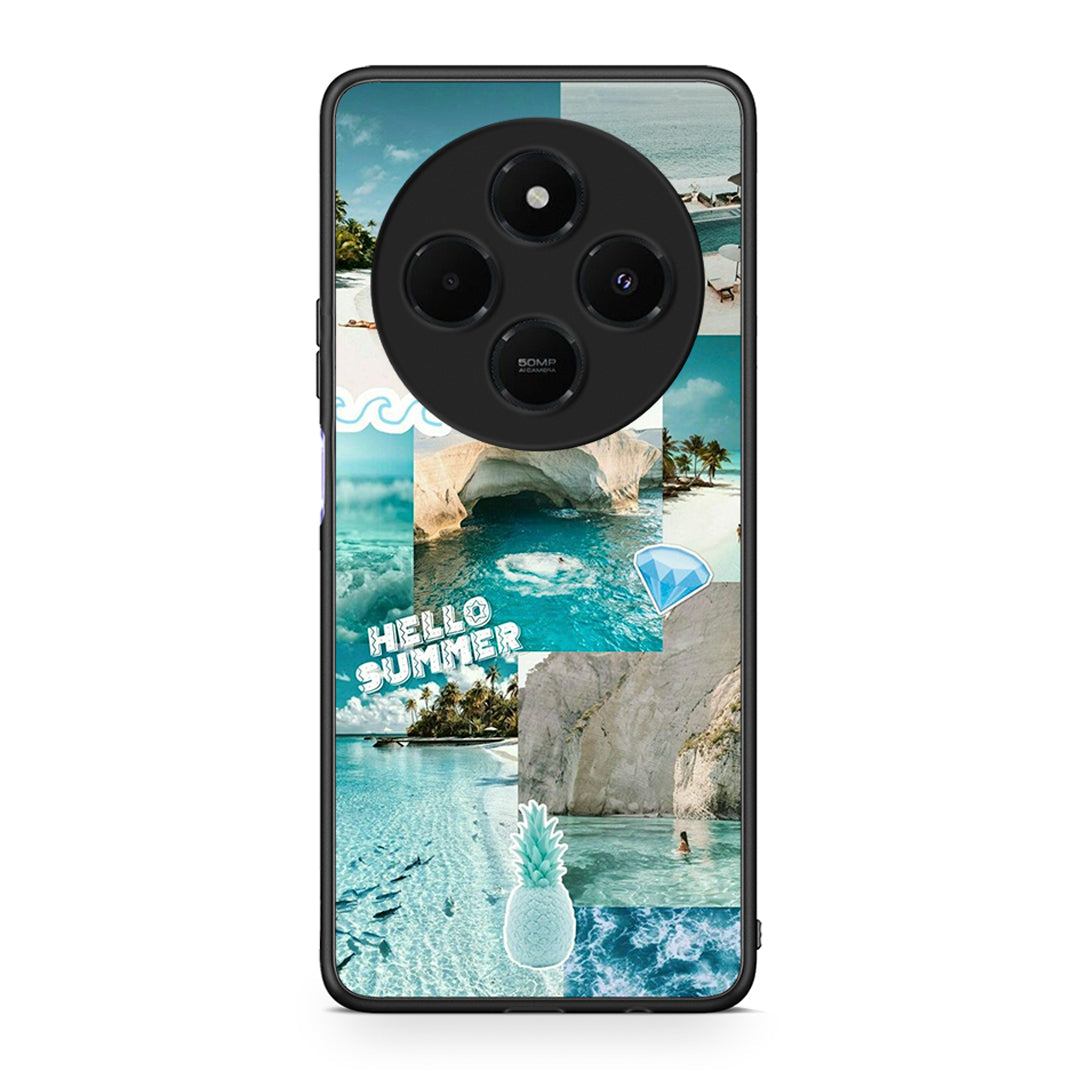 Xiaomi Redmi 14C NFC / A3 Pro / Poco 75 4G / 5G Aesthetic Summer Θήκη από τη Smartfits με σχέδιο στο πίσω μέρος και μαύρο περίβλημα | Smartphone case with colorful back and black bezels by Smartfits