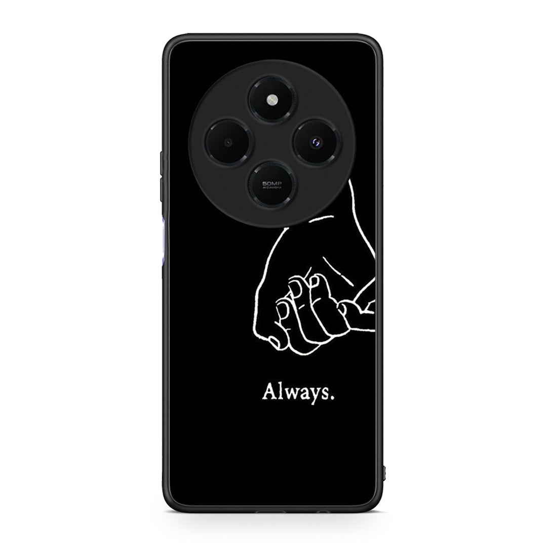 Xiaomi Redmi 14C NFC / A3 Pro / Poco 75 4G / 5G Always & Forever 1 Θήκη Αγίου Βαλεντίνου από τη Smartfits με σχέδιο στο πίσω μέρος και μαύρο περίβλημα | Smartphone case with colorful back and black bezels by Smartfits