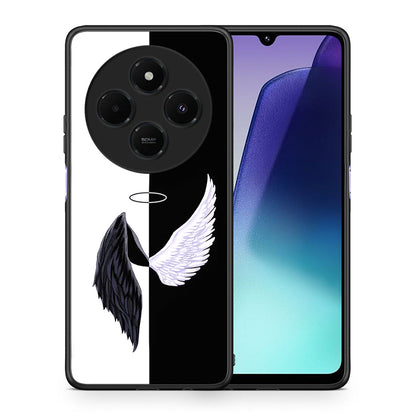Θήκη Xiaomi Redmi 14C NFC / A3 Pro / Poco 75 4G / 5G Angels Demons από τη Smartfits με σχέδιο στο πίσω μέρος και μαύρο περίβλημα | Xiaomi Redmi 14C NFC / A3 Pro / Poco 75 4G / 5G Angels Demons case with colorful back and black bezels