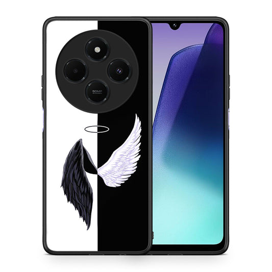 Θήκη Xiaomi Redmi 14C NFC / A3 Pro / Poco 75 4G / 5G Angels Demons από τη Smartfits με σχέδιο στο πίσω μέρος και μαύρο περίβλημα | Xiaomi Redmi 14C NFC / A3 Pro / Poco 75 4G / 5G Angels Demons case with colorful back and black bezels
