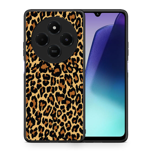 Θήκη Xiaomi Redmi 14C NFC / A3 Pro / Poco 75 4G / 5G Leopard Animal από τη Smartfits με σχέδιο στο πίσω μέρος και μαύρο περίβλημα | Xiaomi Redmi 14C NFC / A3 Pro / Poco 75 4G / 5G Leopard Animal case with colorful back and black bezels