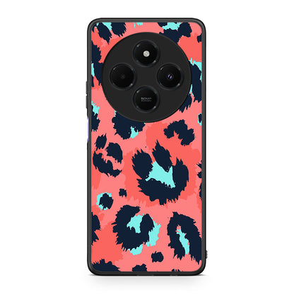 22 - Xiaomi Redmi 14C NFC / A3 Pro / Poco 75 4G / 5G Pink Leopard Animal case, cover, bumper