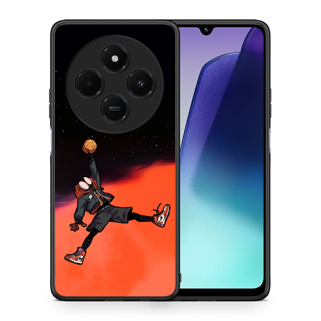 Θήκη Xiaomi Redmi 14C NFC / A3 Pro / Poco 75 4G / 5G Basketball Hero από τη Smartfits με σχέδιο στο πίσω μέρος και μαύρο περίβλημα | Xiaomi Redmi 14C NFC / A3 Pro / Poco 75 4G / 5G Basketball Hero case with colorful back and black bezels