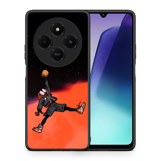 Θήκη Xiaomi Redmi 14C NFC / A3 Pro / Poco 75 4G / 5G Basketball Hero από τη Smartfits με σχέδιο στο πίσω μέρος και μαύρο περίβλημα | Xiaomi Redmi 14C NFC / A3 Pro / Poco 75 4G / 5G Basketball Hero case with colorful back and black bezels