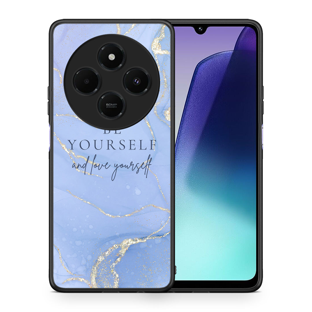 Θήκη Xiaomi Redmi 14C NFC / A3 Pro / Poco 75 4G / 5G Be Yourself από τη Smartfits με σχέδιο στο πίσω μέρος και μαύρο περίβλημα | Xiaomi Redmi 14C NFC / A3 Pro / Poco 75 4G / 5G Be Yourself case with colorful back and black bezels