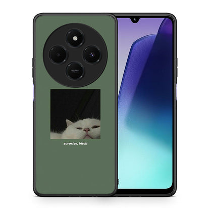 Θήκη Xiaomi Redmi 14C NFC / A3 Pro / Poco 75 4G / 5G Bitch Surprise από τη Smartfits με σχέδιο στο πίσω μέρος και μαύρο περίβλημα | Xiaomi Redmi 14C NFC / A3 Pro / Poco 75 4G / 5G Bitch Surprise case with colorful back and black bezels