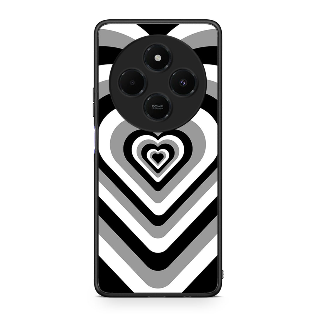 Xiaomi Redmi 14C NFC / A3 Pro / Poco 75 4G / 5G Black Hearts θήκη από τη Smartfits με σχέδιο στο πίσω μέρος και μαύρο περίβλημα | Smartphone case with colorful back and black bezels by Smartfits