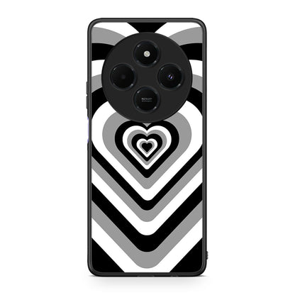 Xiaomi Redmi 14C NFC / A3 Pro / Poco 75 4G / 5G Black Hearts θήκη από τη Smartfits με σχέδιο στο πίσω μέρος και μαύρο περίβλημα | Smartphone case with colorful back and black bezels by Smartfits