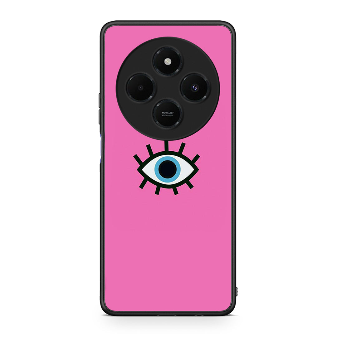 Xiaomi Redmi 14C NFC / A3 Pro / Poco 75 4G / 5G Blue Eye Pink θήκη από τη Smartfits με σχέδιο στο πίσω μέρος και μαύρο περίβλημα | Smartphone case with colorful back and black bezels by Smartfits