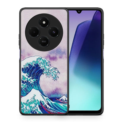 Θήκη Xiaomi Redmi 14C NFC / A3 Pro / Poco 75 4G / 5G Blue Waves από τη Smartfits με σχέδιο στο πίσω μέρος και μαύρο περίβλημα | Xiaomi Redmi 14C NFC / A3 Pro / Poco 75 4G / 5G Blue Waves case with colorful back and black bezels