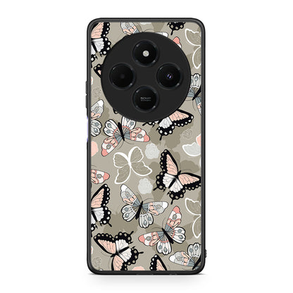 135 - Xiaomi Redmi 14C NFC / A3 Pro / Poco 75 4G / 5G Butterflies Boho case, cover, bumper