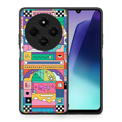 Θήκη Xiaomi Redmi 14C NFC / A3 Pro / Poco 75 4G / 5G Bubbles Soap από τη Smartfits με σχέδιο στο πίσω μέρος και μαύρο περίβλημα | Xiaomi Redmi 14C NFC / A3 Pro / Poco 75 4G / 5G Bubbles Soap case with colorful back and black bezels