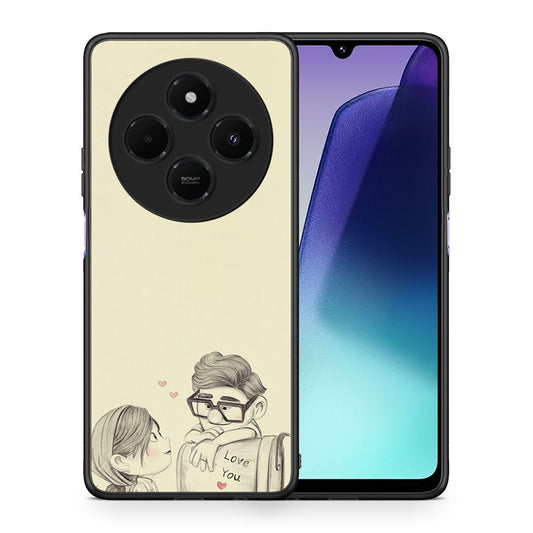 Θήκη Xiaomi Redmi 14C NFC / A3 Pro / Poco 75 4G / 5G Carl And Ellie από τη Smartfits με σχέδιο στο πίσω μέρος και μαύρο περίβλημα | Xiaomi Redmi 14C NFC / A3 Pro / Poco 75 4G / 5G Carl And Ellie case with colorful back and black bezels