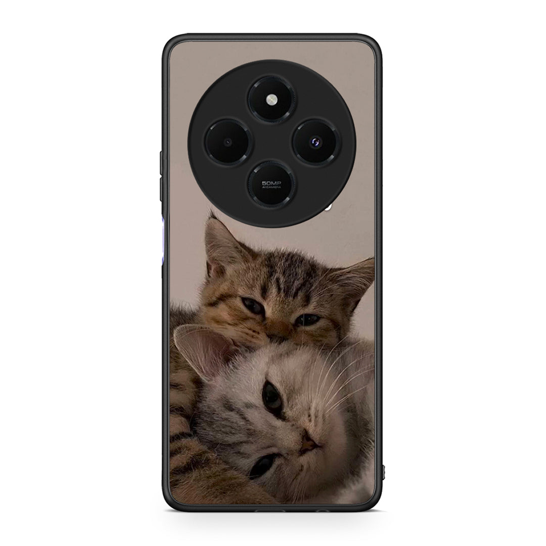 Xiaomi Redmi 14C NFC / A3 Pro / Poco 75 4G / 5G Cats In Love Θήκη από τη Smartfits με σχέδιο στο πίσω μέρος και μαύρο περίβλημα | Smartphone case with colorful back and black bezels by Smartfits