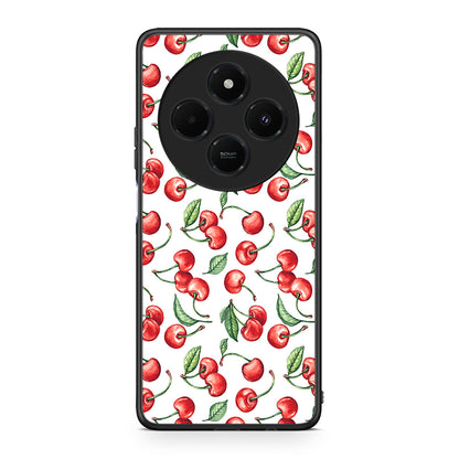 Xiaomi Redmi 14C NFC / A3 Pro / Poco 75 4G / 5G Cherry Summer θήκη από τη Smartfits με σχέδιο στο πίσω μέρος και μαύρο περίβλημα | Smartphone case with colorful back and black bezels by Smartfits