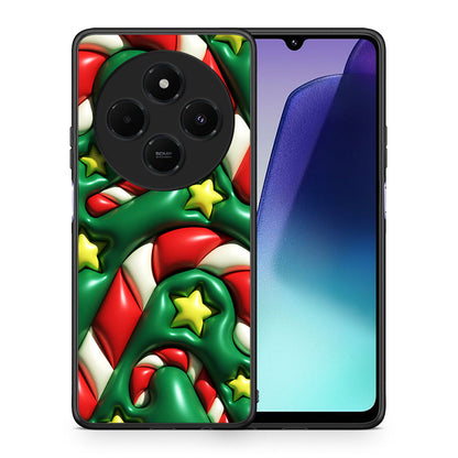 Θήκη Xiaomi Redmi 14C NFC / A3 Pro / Poco 75 4G / 5G Christmas Bubbles από τη Smartfits με σχέδιο στο πίσω μέρος και μαύρο περίβλημα | Xiaomi Redmi 14C NFC / A3 Pro / Poco 75 4G / 5G Christmas Bubbles case with colorful back and black bezels