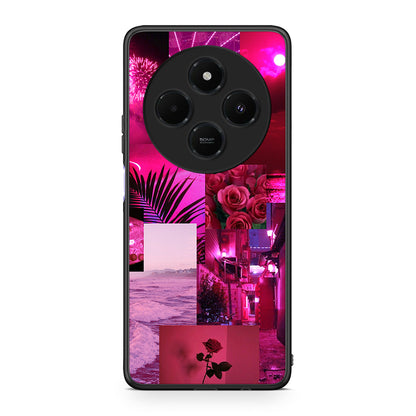 Xiaomi Redmi 14C NFC / A3 Pro / Poco 75 4G / 5G Collage Red Roses Θήκη Αγίου Βαλεντίνου από τη Smartfits με σχέδιο στο πίσω μέρος και μαύρο περίβλημα | Smartphone case with colorful back and black bezels by Smartfits