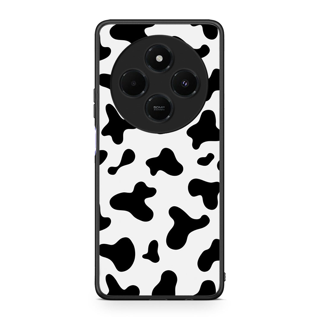 Xiaomi Redmi 14C NFC / A3 Pro / Poco 75 4G / 5G Cow Print θήκη από τη Smartfits με σχέδιο στο πίσω μέρος και μαύρο περίβλημα | Smartphone case with colorful back and black bezels by Smartfits