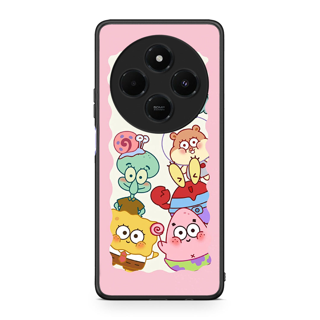 Xiaomi Redmi 14C NFC / A3 Pro / Poco 75 4G / 5G Cute Companion θήκη από τη Smartfits με σχέδιο στο πίσω μέρος και μαύρο περίβλημα | Smartphone case with colorful back and black bezels by Smartfits