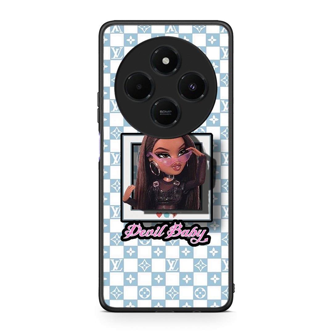 Xiaomi Redmi 14C NFC / A3 Pro / Poco 75 4G / 5G Devil Baby Θήκη Αγίου Βαλεντίνου από τη Smartfits με σχέδιο στο πίσω μέρος και μαύρο περίβλημα | Smartphone case with colorful back and black bezels by Smartfits