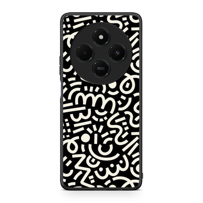 Xiaomi Redmi 14C NFC / A3 Pro / Poco 75 4G / 5G Doodle Art Θήκη από τη Smartfits με σχέδιο στο πίσω μέρος και μαύρο περίβλημα | Smartphone case with colorful back and black bezels by Smartfits
