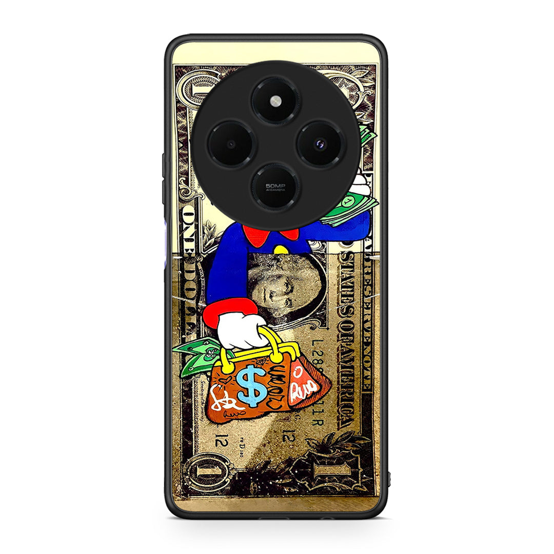 Xiaomi Redmi 14C NFC / A3 Pro / Poco 75 4G / 5G Duck Money Θήκη από τη Smartfits με σχέδιο στο πίσω μέρος και μαύρο περίβλημα | Smartphone case with colorful back and black bezels by Smartfits