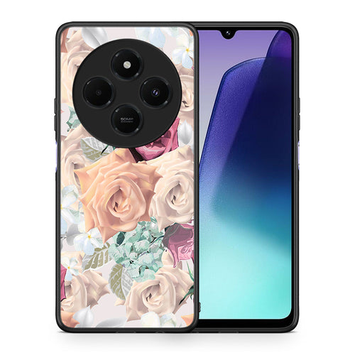 Θήκη Xiaomi Redmi 14C NFC / A3 Pro / Poco 75 4G / 5G Bouquet Floral από τη Smartfits με σχέδιο στο πίσω μέρος και μαύρο περίβλημα | Xiaomi Redmi 14C NFC / A3 Pro / Poco 75 4G / 5G Bouquet Floral case with colorful back and black bezels