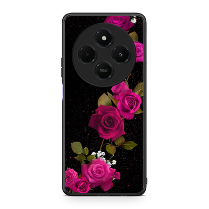 4 - Xiaomi Redmi 14C NFC / A3 Pro / Poco 75 4G / 5G Red Roses Flower case, cover, bumper