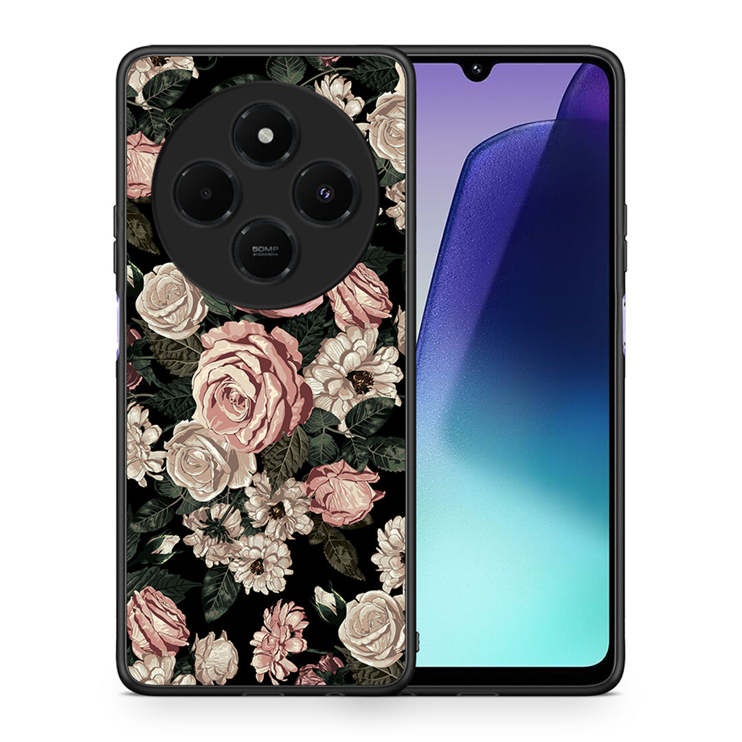 Θήκη Xiaomi Redmi 14C NFC / A3 Pro / Poco 75 4G / 5G Wild Roses Flower από τη Smartfits με σχέδιο στο πίσω μέρος και μαύρο περίβλημα | Xiaomi Redmi 14C NFC / A3 Pro / Poco 75 4G / 5G Wild Roses Flower case with colorful back and black bezels