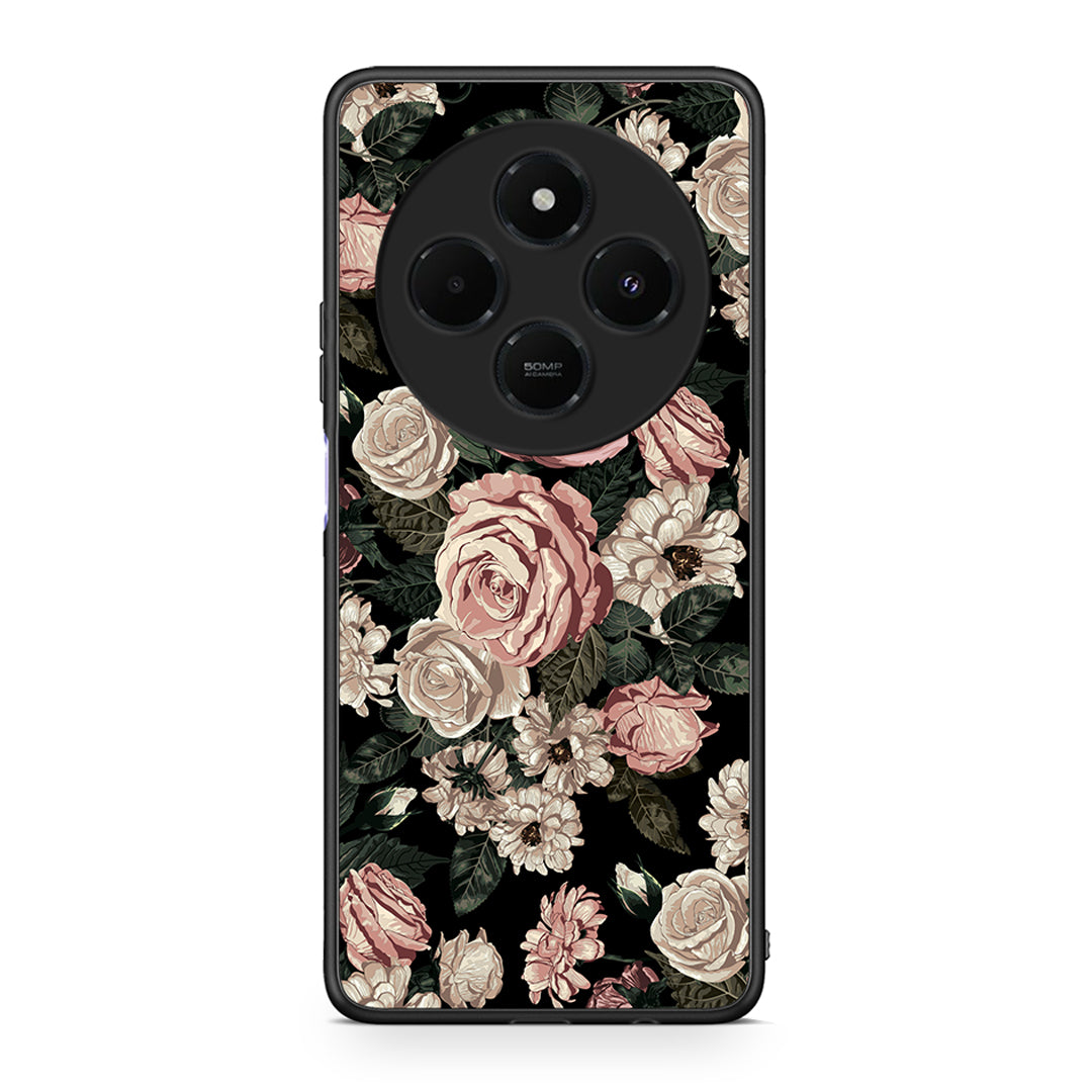 4 - Xiaomi Redmi 14C NFC / A3 Pro / Poco 75 4G / 5G Wild Roses Flower case, cover, bumper