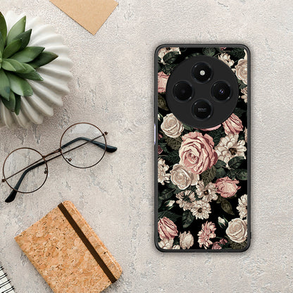 Flower Wild Roses - Xiaomi Redmi 14C NFC / A3 Pro / Poco 75 4G / 5G θήκη