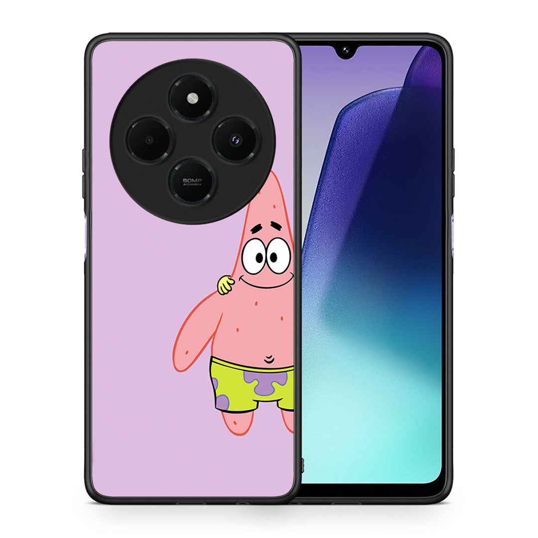 Θήκη Xiaomi Redmi 14C NFC / A3 Pro / Poco 75 4G / 5G Friends Patrick από τη Smartfits με σχέδιο στο πίσω μέρος και μαύρο περίβλημα | Xiaomi Redmi 14C NFC / A3 Pro / Poco 75 4G / 5G Friends Patrick case with colorful back and black bezels