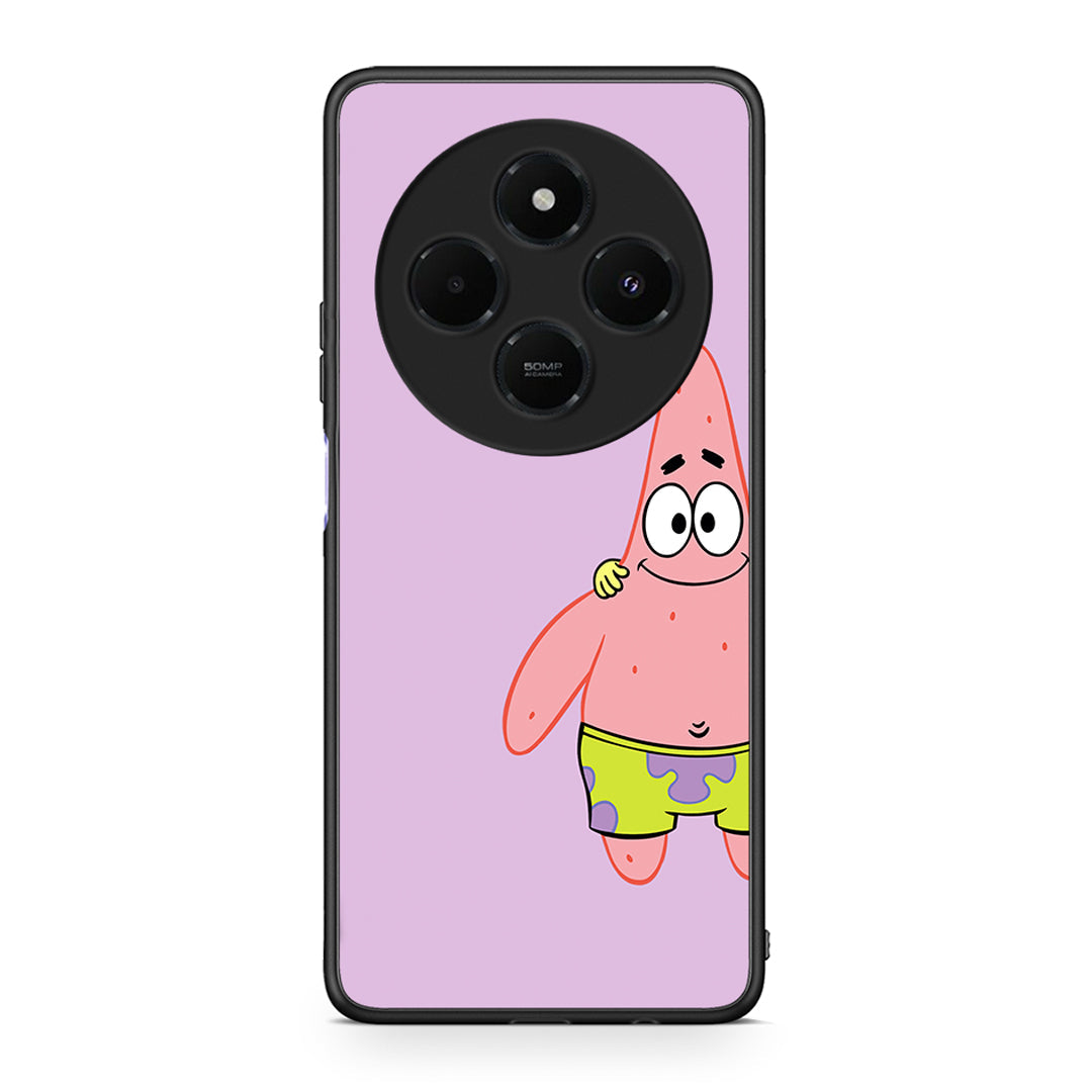 Xiaomi Redmi 14C NFC / A3 Pro / Poco 75 4G / 5G Friends Patrick θήκη από τη Smartfits με σχέδιο στο πίσω μέρος και μαύρο περίβλημα | Smartphone case with colorful back and black bezels by Smartfits