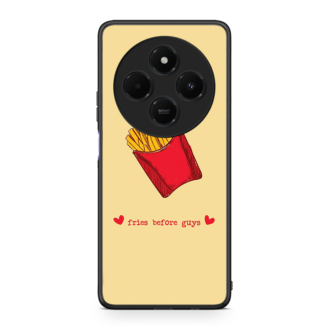 Xiaomi Redmi 14C NFC / A3 Pro / Poco 75 4G / 5G Fries Before Guys Θήκη Αγίου Βαλεντίνου από τη Smartfits με σχέδιο στο πίσω μέρος και μαύρο περίβλημα | Smartphone case with colorful back and black bezels by Smartfits