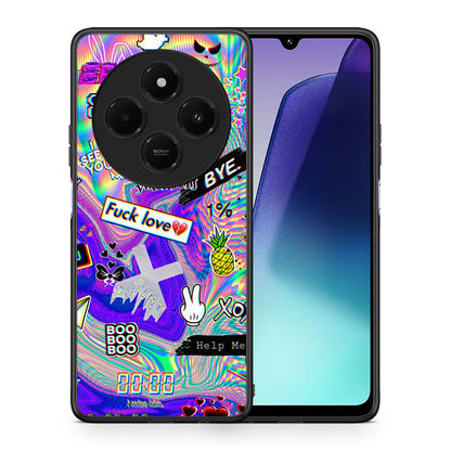 Θήκη Xiaomi Redmi 14C NFC / A3 Pro / Poco 75 4G / 5G Game Over από τη Smartfits με σχέδιο στο πίσω μέρος και μαύρο περίβλημα | Xiaomi Redmi 14C NFC / A3 Pro / Poco 75 4G / 5G Game Over case with colorful back and black bezels