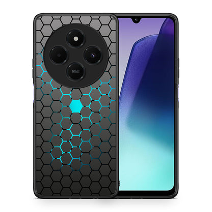 Θήκη Xiaomi Redmi 14C NFC / A3 Pro / Poco 75 4G / 5G Hexagonal Geometric από τη Smartfits με σχέδιο στο πίσω μέρος και μαύρο περίβλημα | Xiaomi Redmi 14C NFC / A3 Pro / Poco 75 4G / 5G Hexagonal Geometric case with colorful back and black bezels