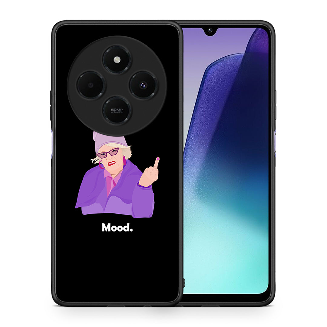Θήκη Xiaomi Redmi 14C NFC / A3 Pro / Poco 75 4G / 5G Grandma Mood Black από τη Smartfits με σχέδιο στο πίσω μέρος και μαύρο περίβλημα | Xiaomi Redmi 14C NFC / A3 Pro / Poco 75 4G / 5G Grandma Mood Black case with colorful back and black bezels