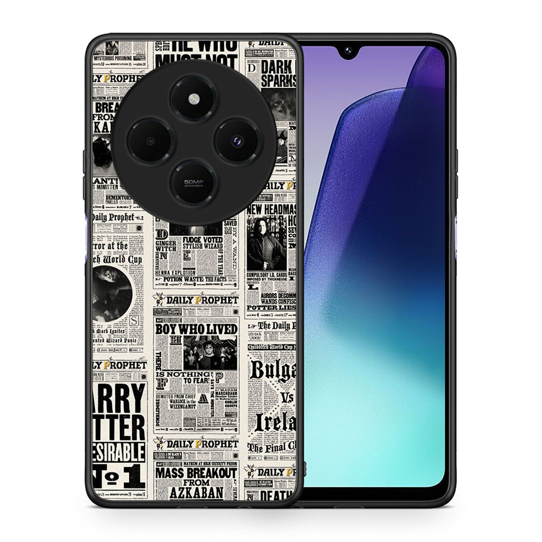 Θήκη Xiaomi Redmi 14C NFC / A3 Pro / Poco 75 4G / 5G Harry Paper από τη Smartfits με σχέδιο στο πίσω μέρος και μαύρο περίβλημα | Xiaomi Redmi 14C NFC / A3 Pro / Poco 75 4G / 5G Harry Paper case with colorful back and black bezels