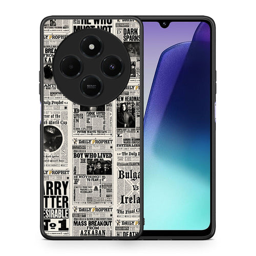 Θήκη Xiaomi Redmi 14C NFC / A3 Pro / Poco 75 4G / 5G Harry Paper από τη Smartfits με σχέδιο στο πίσω μέρος και μαύρο περίβλημα | Xiaomi Redmi 14C NFC / A3 Pro / Poco 75 4G / 5G Harry Paper case with colorful back and black bezels